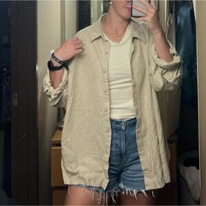 Oversized Briggs Linen button-up